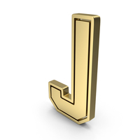 Gold Letter J PNG & PSD Images