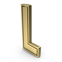 Gold Letter L PNG & PSD Images