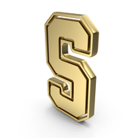 Gold Letter S PNG & PSD Images