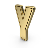 Gold Letter Y PNG & PSD Images