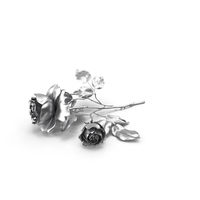 Rose Silver on Floor PNG & PSD Images