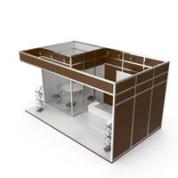 Brown Exhibition Display Stand PNG & PSD Images