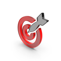 Bullseye Target Dart Icon Glass PNG & PSD Images