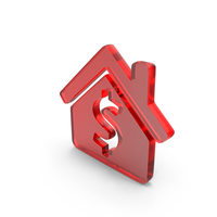 Glass Dollar Home Icon PNG & PSD Images