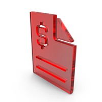 Glass Dollar List Icon PNG & PSD Images