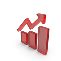 Glass Bar Graph Icon PNG & PSD Images