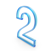 Glass Number Two Outline Icon PNG & PSD Images