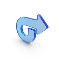 Glass Right Arrow Icon PNG & PSD Images