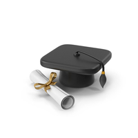 Graduation Hat And Certificate PNG & PSD Images