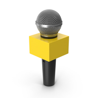 Yellow News Microphone PNG & PSD Images