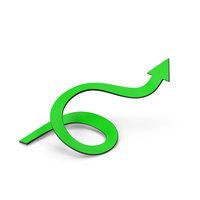 Swirling Green Arrow PNG & PSD Images