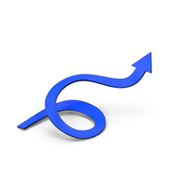 Swirling Blue Arrow PNG & PSD Images
