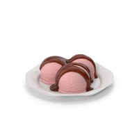 Ice Cream Dish Raspberry PNG & PSD Images