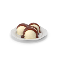 Ice Cream Dish Vanilla PNG & PSD Images