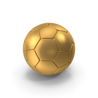 Soccer Ball Classical Gold PNG & PSD Images