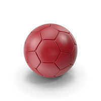 Soccer Ball Classical Red PNG & PSD Images