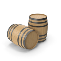 Wooden Wine Barrels PNG & PSD Images