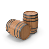 Wooden Wine Barrels PNG & PSD Images