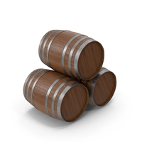 Wine Barrels Dark Wood PNG & PSD Images