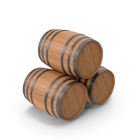 Wooden Wine Barrels PNG & PSD Images