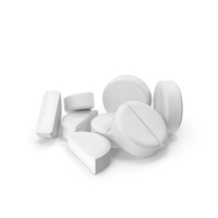Tablet Heap White PNG & PSD Images