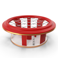 Red Round Exhibition Display Stand PNG & PSD Images