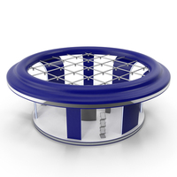 Blue Round Exhibition Display Stand PNG & PSD Images