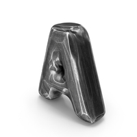 Iron Roman Alphabet A PNG & PSD Images