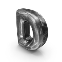 Iron Roman Alphabet D PNG & PSD Images
