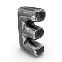 Iron Roman Alphabet E PNG & PSD Images