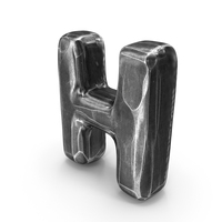 Iron Roman Alphabet H PNG & PSD Images