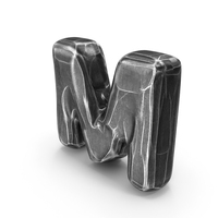 Iron Roman Alphabet M PNG & PSD Images