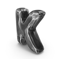 Iron Roman Alphabet K PNG & PSD Images