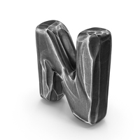 Iron Roman Alphabet N PNG & PSD Images