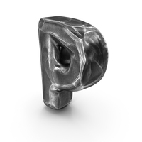 Iron Roman Alphabet P PNG & PSD Images