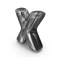 Iron Roman Alphabet X PNG & PSD Images