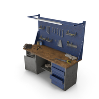 Workbench With Tools PNG & PSD Images