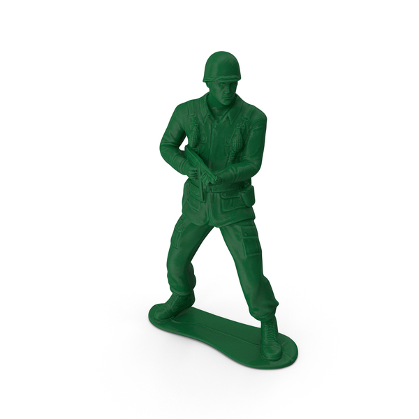Green Toy Soldier with Gun PNG & PSD Images