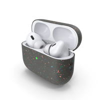 Apple AirPods Pro 2 USBC with Silicone Case Black PNG & PSD Images