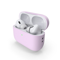 Apple AirPods Pro 2 USBC with Silicone Case Pink PNG & PSD Images