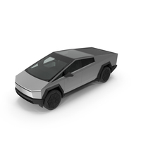 Tesla Cybertruck 2024 Silver PNG & PSD Images