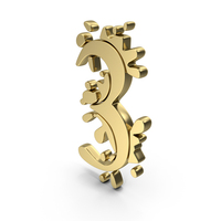 Fonts Splash 3 Gold PNG & PSD Images