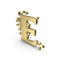 Fonts Splash E Gold PNG & PSD Images