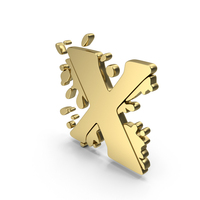Fonts Splash X Gold PNG & PSD Images