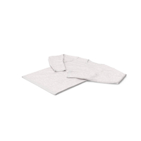 Long Sleeve Flat Male V Neck White Blank PNG & PSD Images