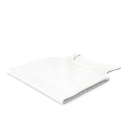 Sleeveless Folded Male Blank White PNG & PSD Images