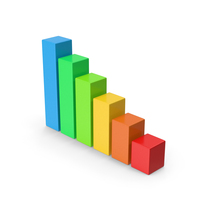 Colored Rising Graph PNG & PSD Images