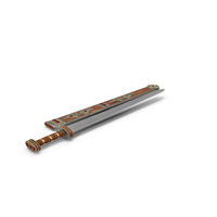 Roman Spatha Sword And Wooden Sheath PNG & PSD Images
