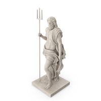 Roman Neptune Statue PNG & PSD Images