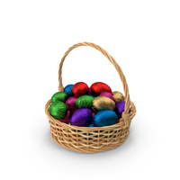 Easter Eggs Basket PNG & PSD Images